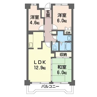 西鶴間ホームズ【3階】の間取り