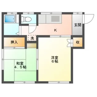 松景苑【1階】の間取り