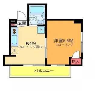クラウンマンション東向島【5階】の間取り