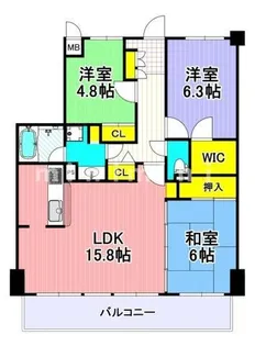 トーカンマンション新大江【5階】の間取り