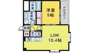 ワイズアーク堺東【2階】の間取り