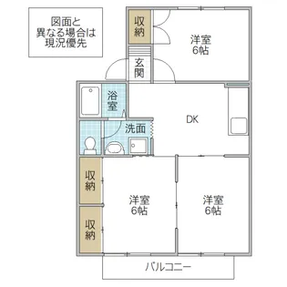シャインコート B【1階】の間取り