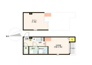 ハーモニーテラス深草佐野屋敷町【1階】の間取り