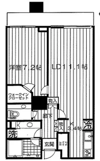 白金タワー【12階】の間取り