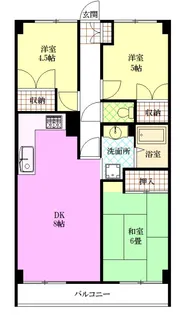 エフワンマンション【2階】の間取り