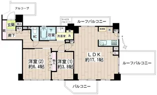 ヴィニーチェ南雪谷【6階】の間取り