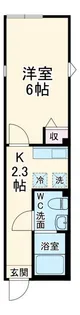 カーサ矢上【1階】の間取り