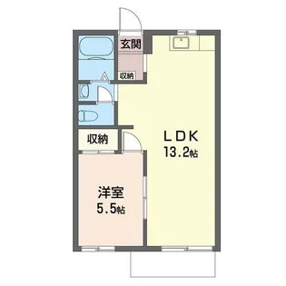 スカイホープA【1階】の間取り