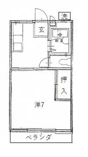 サンビレッジ岩田【2階】の間取り