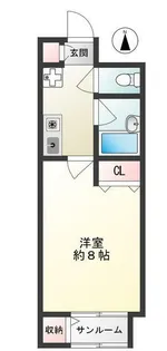 フィルビレッヂ【1階】の間取り