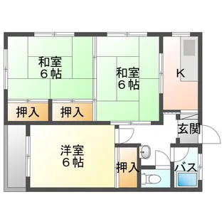 下小出中央ビル【3階】の間取り
