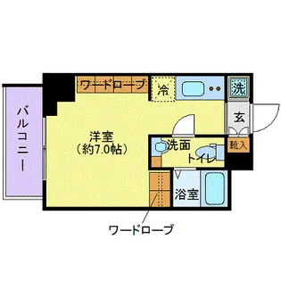 ステージグランデ大宮【8階】の間取り