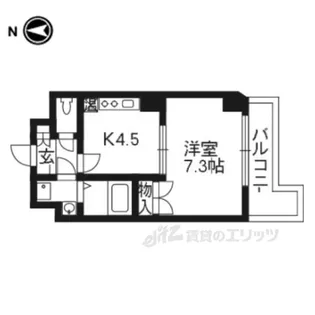 M・GHILLS四条河原町【6階】の間取り