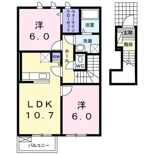 ソレアードVI【2階】の間取り