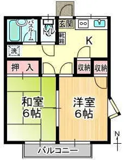 エムケイハイム【2階】の間取り