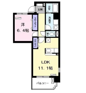 ルミーノ【4階】の間取り