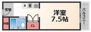 シャローム高井田【4階】の間取り