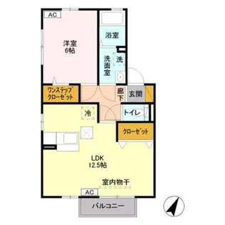 サンライズガーデン【1階】の間取り