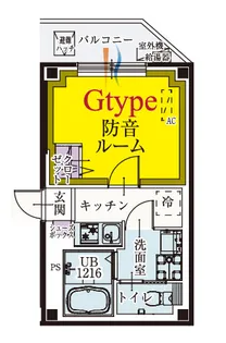b’CASA九品仏【5階】の間取り