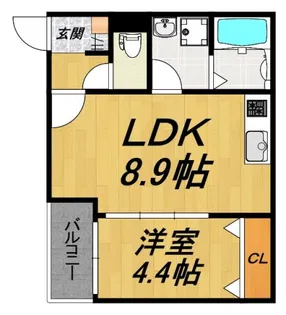 LE COCON 清須II【当社オーナー物件】【2階】の間取り