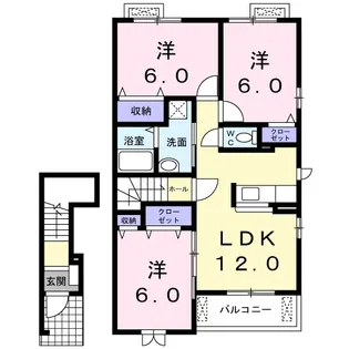メゾン・ド・ファミーユ【2階】の間取り