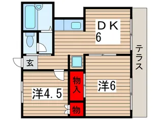 ビーハイブ【1階】の間取り
