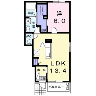 グットパークB【1階】の間取り
