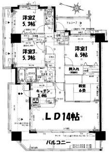 Fステージ潮崎【3階】の間取り