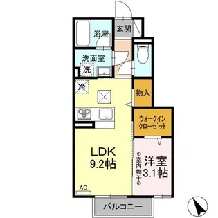 ユア・クレスコンティ C棟【1階】の間取り