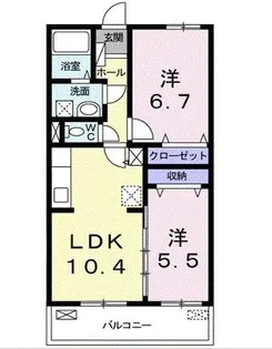 Luna lapin 2【1階】の間取り