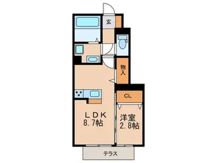 マーブルI【1階】の間取り