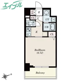 S-RESIDENCE四日市安島aloggio【2階】の間取り