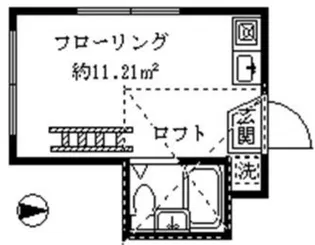 ライフピア東中野A棟【2階】の間取り