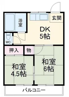 ソワサント狭山【2階】の間取り