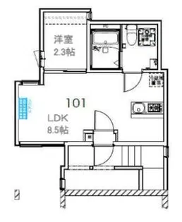 アンベリール北赤羽【1階】の間取り