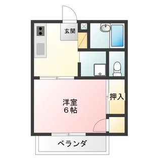 徳島県阿波市市場町香美字西野神【アパート】の間取り