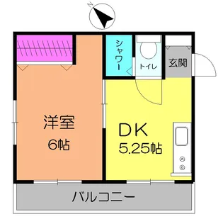 第2天照マンション【1階】の間取り
