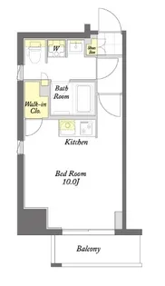 プライムメゾン蔵前【13階】の間取り