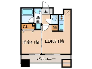アクタス天神北【7階】の間取り
