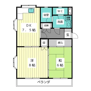 ヒバリヒルズ【2階】の間取り