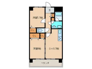 パークアベニュー自由ヶ丘【4階】の間取り