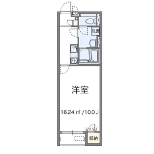クレイノエアルII【1階】の間取り