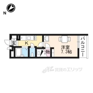 レオパレスメゾンドM2【2階】の間取り