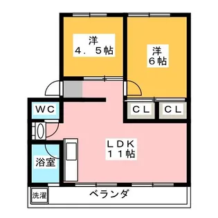 エクスト宮前II【1階】の間取り