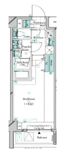 ガリシアレジデンス松陰神社【7階】の間取り