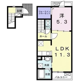 香川県高松市屋島西町【アパート】の間取り