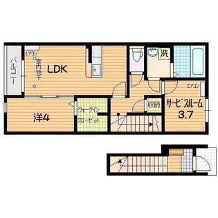 クロノス【2階】の間取り