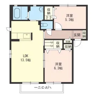 さくら館【1階】の間取り