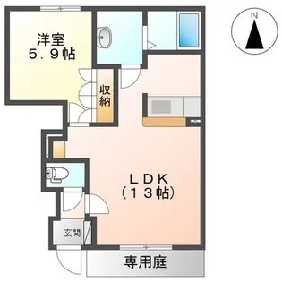 千葉県茂原市八幡原【アパート】の間取り