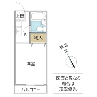 ワイズフラッツ末広【2階】の間取り